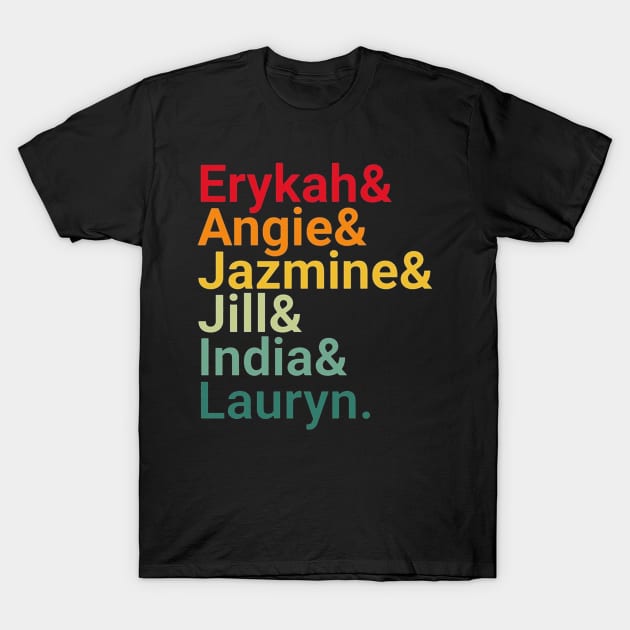 Erykah Angie Jazmine - Retro T-Shirt by FiveMinutes